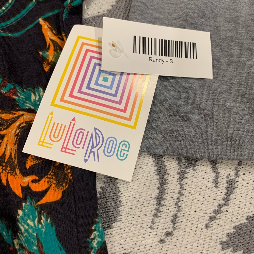 Lularoe Floral Design Randy Size Small 2 For $15 - Picture 2 of 5